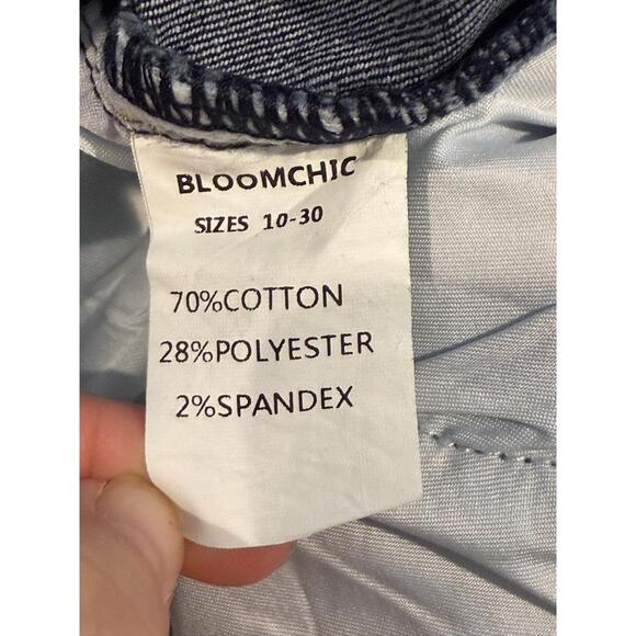 Bloomchic Denim Dark Wash Shorts Womens Size‎ US 24 - Picture 5 of 6